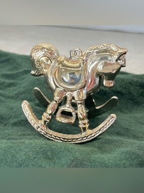 Vintage 1979 Avon Rocking Horse Ornament